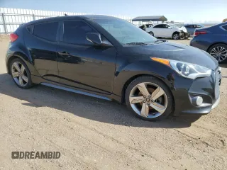 2015 Hyundai Veloster Turbo with VIN KMHTC6AE5FU243513, listed as a Copart auction lot 51278955 with 153,629 mi miles and Clean Title. Bid and sale history available at carsss.com. Image 4.