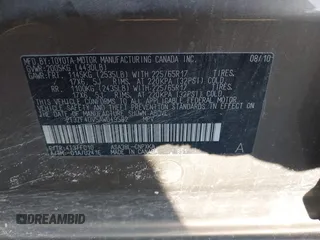2010 Toyota RAV4 с VIN 2T3ZF4DV5AW049582, выставлен на аукционе IAAI как лот 42730396 с пробегом 261 895 миль миль и . История ставок и продаж доступна на DreamBid. Изображение 9.