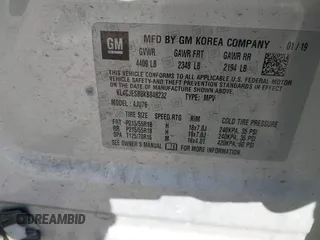 2019 Buick Encore Preferred with VIN KL4CJESB8KB848232, listed as a IAAI auction lot 41028395 with 72,441 mi miles. Bid and sale history available at carsss.com. Image 9.