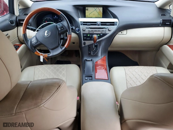 2010 Lexus RX 450h with VIN JTJBC1BA8A2414805, listed as a Copart auction lot 46877445 with NaN miles and Salvage Title. Bid and sale history available at carsss.com. Image 8.