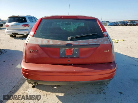 2000 Ford Focus ZX3 with VIN 3FAFP313XYR101516, listed as a Copart auction lot 51911325 with 180,653 mi miles and Salvage title. Bid and sale history available at DreamBid. Image 6.