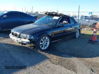 2001 BMW 3 Series 325Ci with VIN WBABS33421JY55150, listed as a IAAI auction lot 41436509 with 136,650 mi miles. Bid and sale history available at carsss.com. Image 2.
