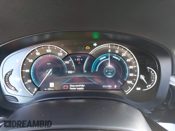 2019 BMW 5 Series 530e iPerformance with VIN WBAJA9C55KB254885, listed as a IAAI auction lot 41398164 with 62,781 mi miles. Bid and sale history available at carsss.com. Image 7.