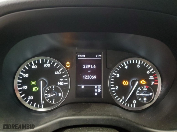2016 Mercedes-Benz Metris Passenger Van with VIN WD4PG2EE5G3131417, listed as a Copart auction lot 77846214 with 122,059 mi miles and Clean Title. Bid and sale history available at carsss.com. Image 9.