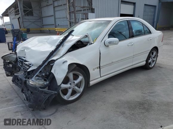 2006 Mercedes-Benz C 230 Sport with VIN WDBRF52H76A873641, listed as a Copart auction lot 46688054 with 123,877 mi miles and Salvage title. Bid and sale history available at DreamBid. Image 1.