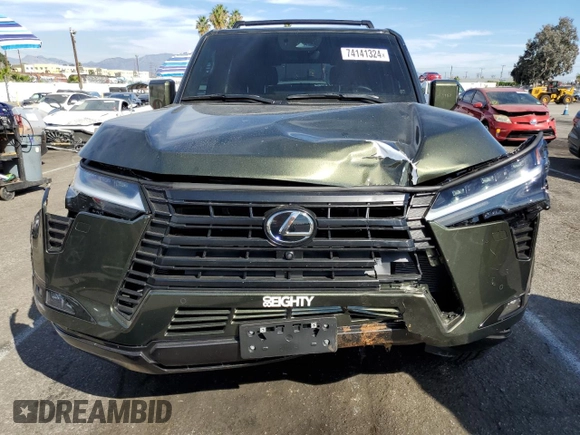 2024 Lexus GX 550 Luxury z VIN JTJVBCDX1R5009330, wystawiony jako Copart lot #74141324 z przebiegiem 3 202 mil mil oraz Szkoda całkowita • Salvage title. Historia ofert i sprzedaży dostępna na DreamBid. Obrazek 5.