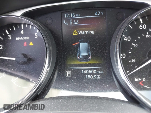 2015 Nissan Rogue SL with VIN 5N1AT2MV6FC787987, listed as a IAAI auction lot 41888650 with 140,600 mi miles. Bid and sale history available at carsss.com. Image 15.
