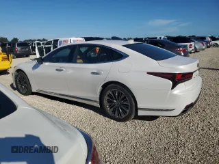 2021 Lexus LS with VIN JTHD51FF6M5015355, listed as a Copart auction lot 74185714 with 0 mi miles and Salvage Title. Bid and sale history available at carsss.com. Image 2.