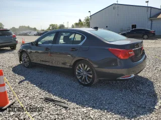 2016 Acura RLX Tech Pkg with VIN JH4KC1F53GC001160, listed as a Copart auction lot 70796374 with 104,174 mi miles and Salvage Title. Bid and sale history available at carsss.com. Image 2.