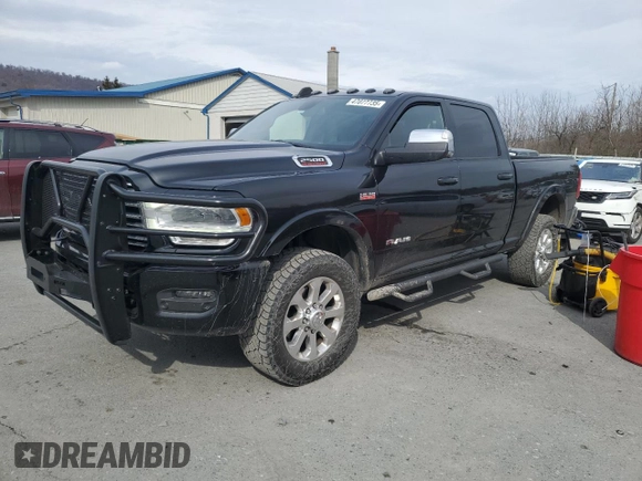 2019 Ram 2500 Laramie with VIN 3C6UR5FJ0KG713491, listed as a Copart auction lot 47077735 with 52,051 mi miles and Salvage Title. Bid and sale history available at carsss.com. Image 1.