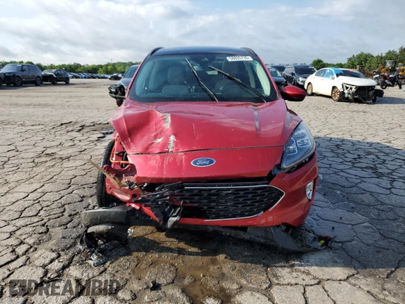 2021 Ford Escape Titanium Hybrid with VIN 1FMCU0DZ7MUB20799, listed as a Copart auction lot 58835735 with 37,767 mi miles and Salvage title. Bid and sale history available at DreamBid. Image 5.