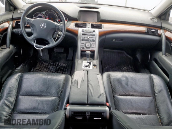 2006 Acura RL with VIN JH4KB16596C010835, listed as a Copart auction lot 54593615 with 253,575 mi miles and Salvage Title. Bid and sale history available at DreamBid. Image 8.
