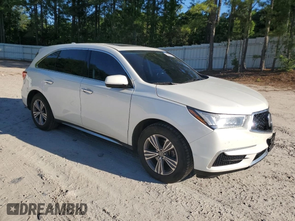 2019 Acura MDX with VIN 5J8YD4H35KL025413, listed as a Copart auction lot 58309345 with 85,420 mi miles and Salvage title. Bid and sale history available at DreamBid. Image 4.