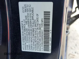 2023 Honda Odyssey Touring с VIN 5FNRL6H84PB035017, выставлен на аукционе Copart как лот 51666035 с пробегом 47 818 миль миль и Списание • Salvage title. История ставок и продаж доступна на DreamBid. Изображение 13.
