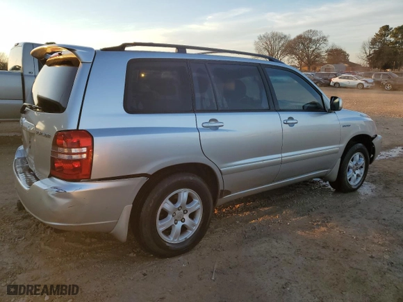 2001 Toyota Highlander with VIN JTEGF21A510028230, listed as a Copart auction lot 43652835 with 200,970 mi miles and Salvage Title. Bid and sale history available at carsss.com. Image 3.