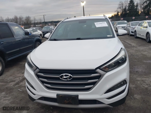 2017 Hyundai Tucson Value with VIN KM8J33A28HU301869, listed as a IAAI auction lot 41288511 with 111,143 mi miles. Bid and sale history available at carsss.com. Image 12.