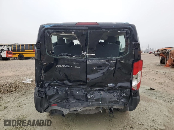 2019 Ford Transit Passenger XL with VIN 1FBZX2ZM3KKB25025, listed as a Copart auction lot 50066174 with 194,301 mi miles and Salvage Title. Bid and sale history available at carsss.com. Image 6.