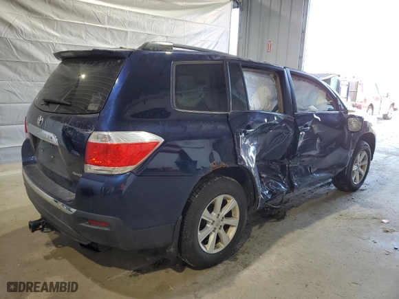 2011 Toyota Highlander with VIN 5TDBK3EH0BS059231, listed as a Copart auction lot 49908445 with 0 mi miles and Salvage Title. Bid and sale history available at carsss.com. Image 3.