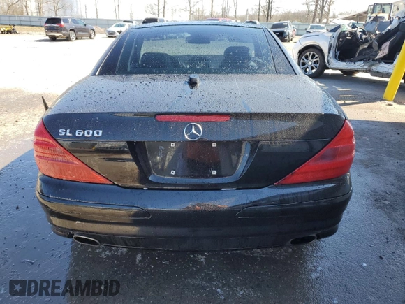 2004 Mercedes-Benz SL with VIN WDBSK76F24F068891, listed as a Copart auction lot 53531585 with 52,442 mi miles and Salvage title. Bid and sale history available at DreamBid. Image 6.