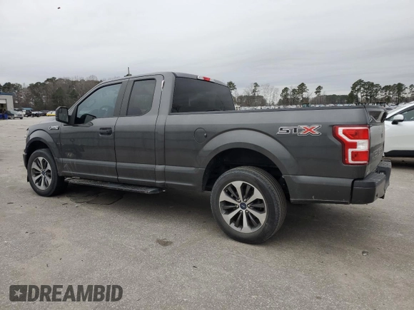 2019 Ford F-150 XL with VIN 1FTEX1CP9KKC18168, listed as a Copart auction lot 43907045 with 28,450 mi miles and Salvage title. Bid and sale history available at DreamBid. Image 2.