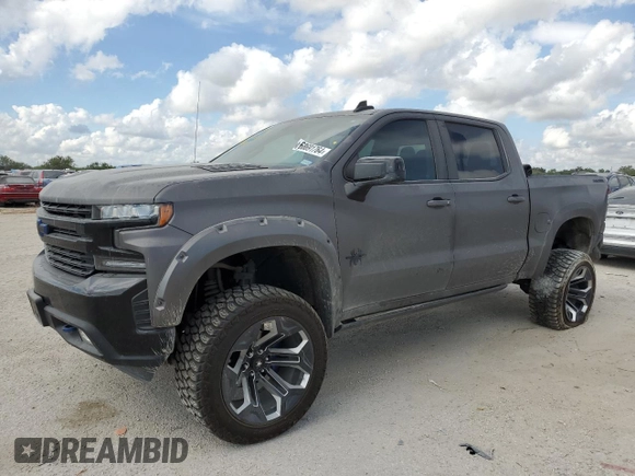 2021 Chevrolet Silverado 1500 RST with VIN 3GCUYEEL5MG170088, listed as a Copart auction lot 68691764 with 127,418 mi miles and Salvage Title. Bid and sale history available at carsss.com. Image 1.