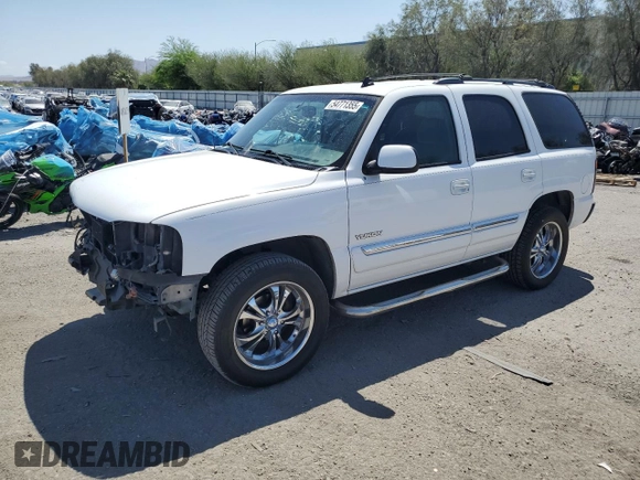 2006 GMC Yukon SLT z VIN 1GKEC13Z86R136883, wystawiony jako Copart lot #54771355 z przebiegiem 184 641 mil mil oraz Szkoda całkowita • Salvage title. Historia ofert i sprzedaży dostępna na DreamBid. Obrazek 1.