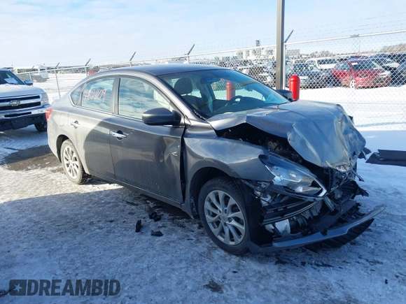 2019 Nissan Sentra SV with VIN 3N1AB7AP2KY372390, listed as a IAAI auction lot 41621109 with 49,462 mi miles and . Bid and sale history available at DreamBid. Image 1.