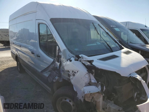 2021 Ford Transit Cargo with VIN 1FTBW3X80MKA65719, listed as a Copart auction lot 46343285 with 85,486 mi miles and Salvage Title. Bid and sale history available at carsss.com. Image 4.