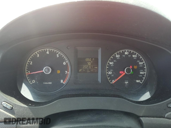 2012 Volkswagen Jetta S with VIN 3VW2K7AJ6CM371956, listed as a Copart auction lot 58402995 with 202,107 mi miles and Salvage title. Bid and sale history available at DreamBid. Image 9.