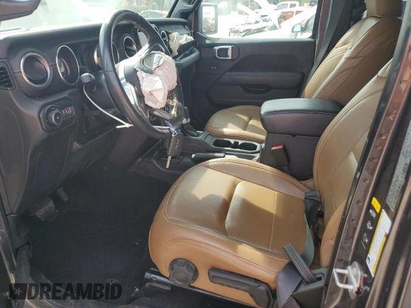 2022 Jeep Wrangler Unlimited Sahara with VIN 1C4HJXEG1NW156485, listed as a Copart auction lot 53895925 with 45,564 mi miles and Salvage title. Bid and sale history available at DreamBid. Image 7.