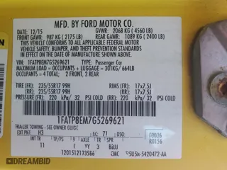 2016 Ford Mustang V6 with VIN 1FATP8EM7G5269621, listed as a Copart auction lot 52446605 with 109,092 mi miles and Salvage Title. Bid and sale history available at carsss.com. Image 12.