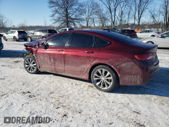 2015 Chrysler 200 S with VIN 1C3CCCBB5FN539945, listed as a Copart auction lot 50671765 with 110,253 mi miles and Clean Title. Bid and sale history available at carsss.com. Image 2.