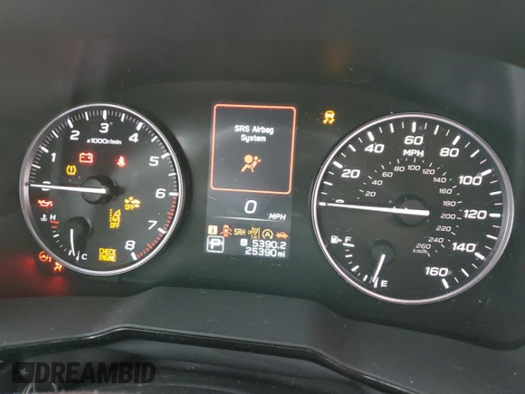 2024 Subaru Legacy Premium with VIN 4S3BWAF61R3006054, listed as a Copart auction lot 55497585 with 25,390 mi miles and Salvage title. Bid and sale history available at DreamBid. Image 9.