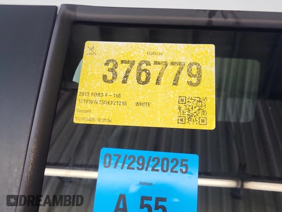 2013 Ford F-150 XL with VIN 1FTFW1ET5DKF21615, listed as a IAAI auction lot 42832458 with 196,851 mi miles and . Bid and sale history available at DreamBid. Image 14.