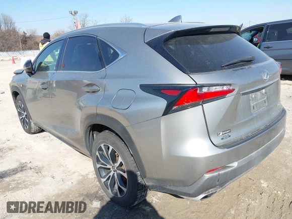 2017 Lexus NX with VIN JTJBARBZ9H2120463, listed as a IAAI auction lot 41762621 with 175,217 mi miles. Bid and sale history available at carsss.com. Image 3.