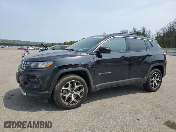 2025 Jeep Compass Limited с VIN 3C4NJDCN1ST502295, выставлен на аукционе Copart как лот 60655365 с пробегом 2 338 миль миль и Списание • Salvage title. История ставок и продаж доступна на DreamBid. Изображение 1.