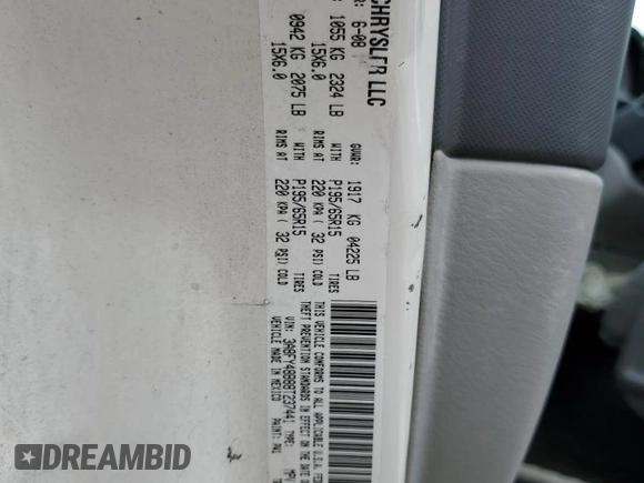 2008 Chrysler PT Cruiser с VIN 3A8FY48B88T237441, выставлен на аукционе Copart как лот 58011565 с пробегом 125 240 миль миль и Списание • Salvage title. История ставок и продаж доступна на DreamBid. Изображение 13.