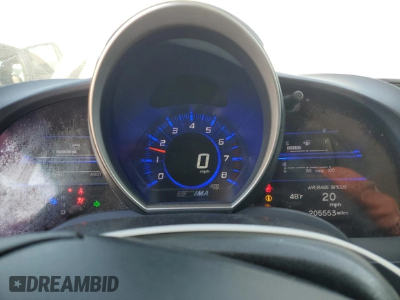 2012 Honda CR-Z with VIN JHMZF1D4XCS004685, listed as a Copart auction lot 88770935 with 205,553 mi miles and Salvage Title. Bid and sale history available at carsss.com. Image 9.