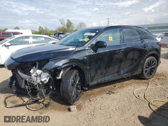 2023 Lexus RX 500h F Sport Performance z VIN 2T2BCMEA6PC003554, wystawiony jako Copart lot #55933585 z przebiegiem Nie podano mil oraz Szkoda całkowita • Salvage title. Historia ofert i sprzedaży dostępna na DreamBid. Obrazek 1.