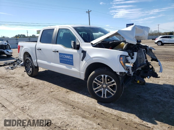 2023 Ford F-150 XL with VIN 1FTFW1E51PKD39061, listed as a Copart auction lot 88540555 with 35,405 mi miles and Salvage Title. Bid and sale history available at carsss.com. Image 4.