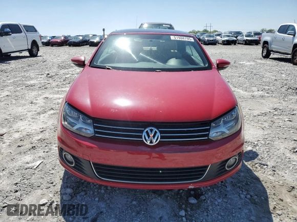 2013 Volkswagen Eos Komfort with VIN WVWBW8AH7DV000421, listed as a Copart auction lot 51988795 with 102,155 mi miles and Salvage Title. Bid and sale history available at DreamBid. Image 5.