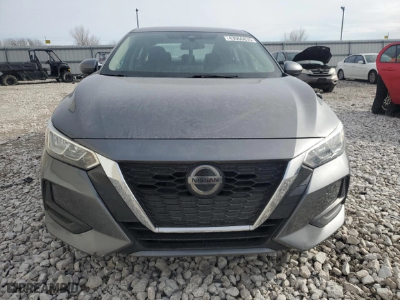 2021 Nissan Sentra SV with VIN 3N1AB8CVXMY298107, listed as a Copart auction lot 43066835 with 56,011 mi miles and Salvage Title. Bid and sale history available at carsss.com. Image 5.