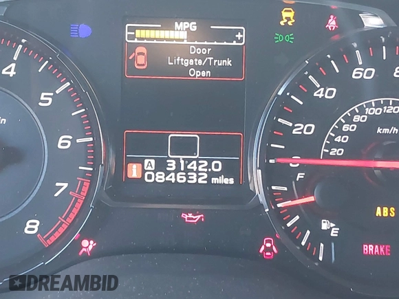 2019 Subaru WRX with VIN JF1VA1A60K9811071, listed as a IAAI auction lot 41538308 with 84,632 mi miles and . Bid and sale history available at DreamBid. Image 15.