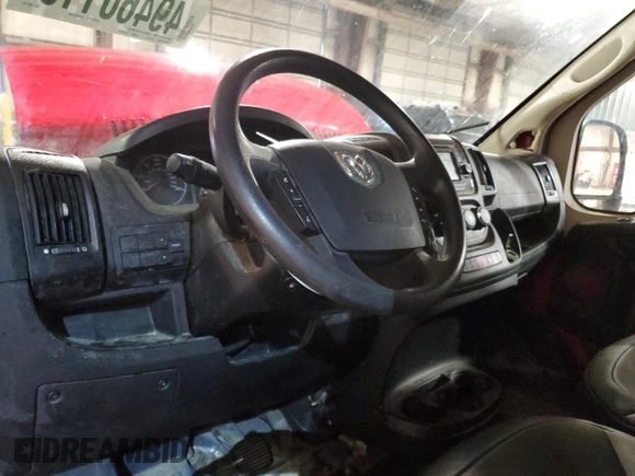 2017 Ram ProMaster Cargo with VIN 3C6TRVDG1HE545478, listed as a Copart auction lot 49460115 with 64,296 mi miles and Salvage Title. Bid and sale history available at carsss.com. Image 8.