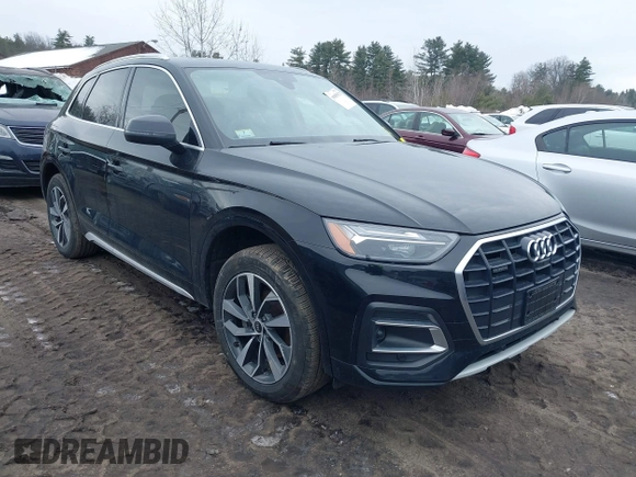 2021 Audi Q5 Premium Plus with VIN WA1BAAFY1M2113680, listed as a IAAI auction lot 41685974 with 68,161 mi miles and . Bid and sale history available at DreamBid. Image 1.