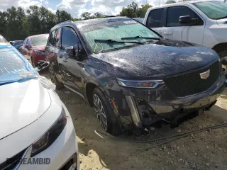 2021 Cadillac XT6 Sport with VIN 1GYKPGRS4MZ108084, listed as a Copart auction lot 75632384 with 0 mi miles and Salvage Title. Bid and sale history available at carsss.com. Image 4.