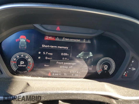 2019 Audi Q3 Premium Plus with VIN WA1BECF31K1082079, listed as a Copart auction lot 80777073 with 51,655 mi miles and Salvage Title. Bid and sale history available at carsss.com. Image 9.