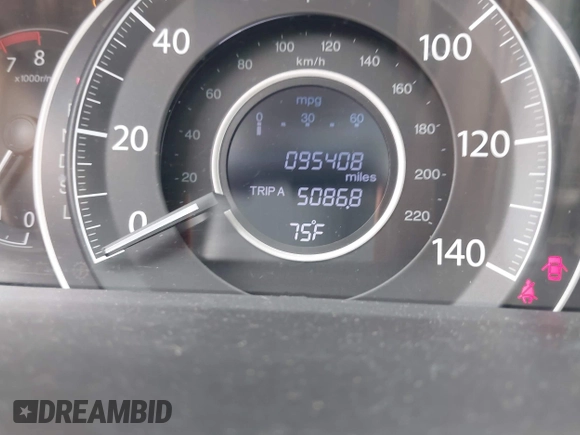 2016 Honda CR-V EX with VIN 2HKRM4H51GH716325, listed as a IAAI auction lot 41953473 with 95,408 mi miles and . Bid and sale history available at DreamBid. Image 7.
