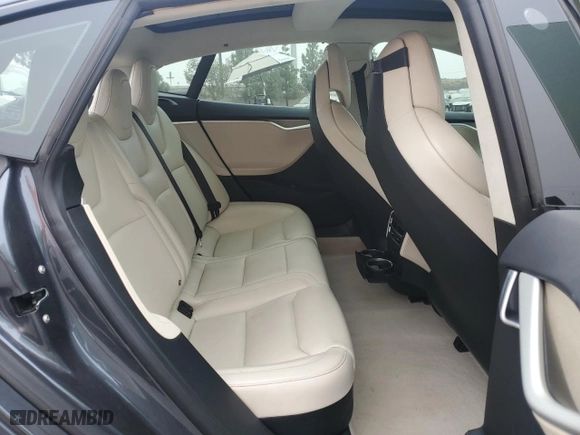 2017 Tesla Model S 100D with VIN 5YJSA1E42HF227582, listed as a Copart auction lot 76095294 with 82,531 mi miles and Salvage Title. Bid and sale history available at carsss.com. Image 10.