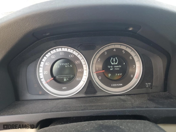 2013 Volvo S60 T5 Premier with VIN YV1612FS5D2218760, listed as a Copart auction lot 50080505 with 99,507 mi miles and Salvage Title. Bid and sale history available at carsss.com. Image 9.